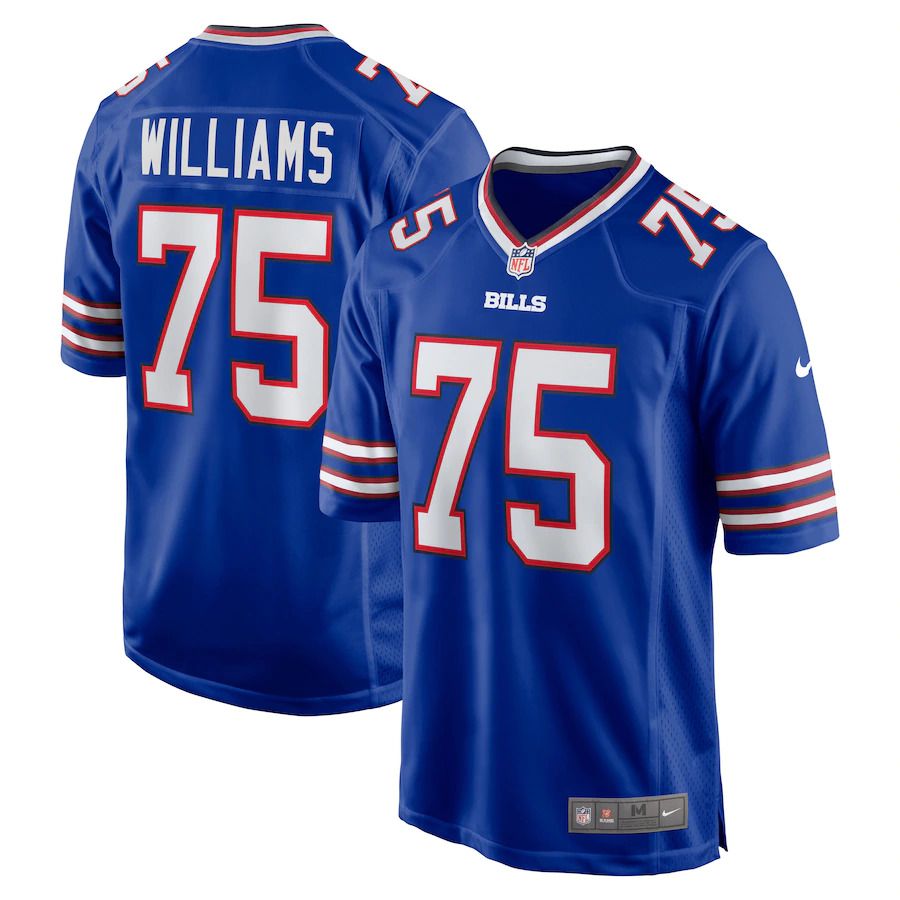 Men Buffalo Bills #75 Daryl Williams Nike Royal Game NFL Jersey